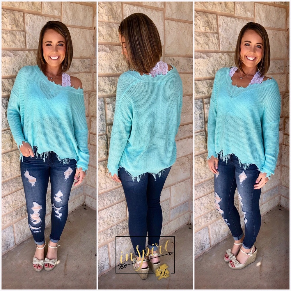Willow Frayed Sweater